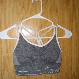 Calvin Klein Sports Bra Gray